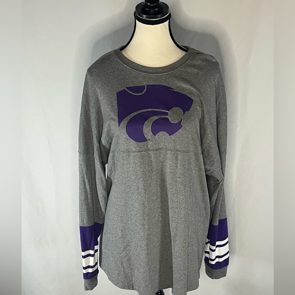 Pressbox Kansas State Wildcats Long Sleeve Spirit Jersey Medium